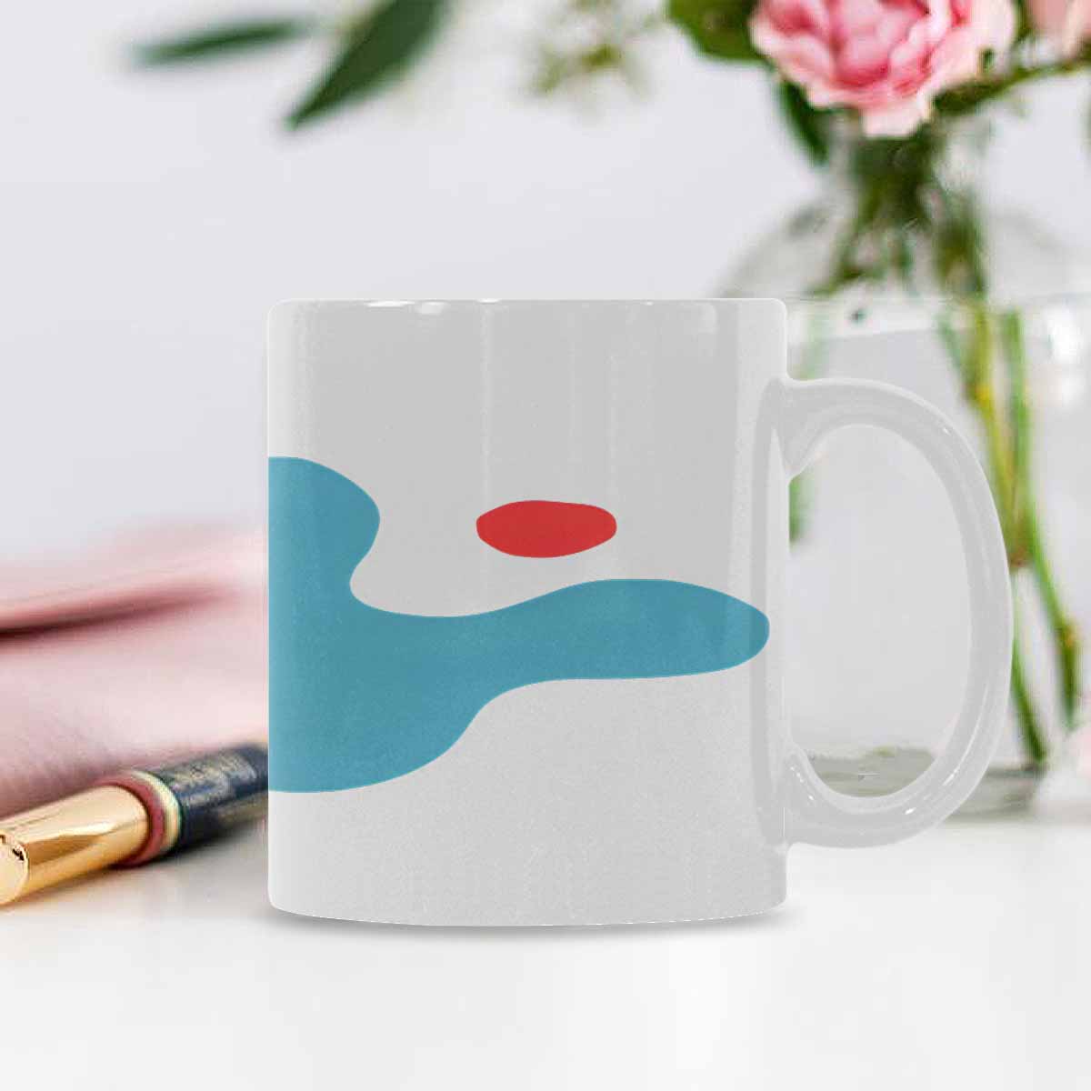 Quality Mug, coffee mug, tea cup, Bold Abstract, Set 1, design 7