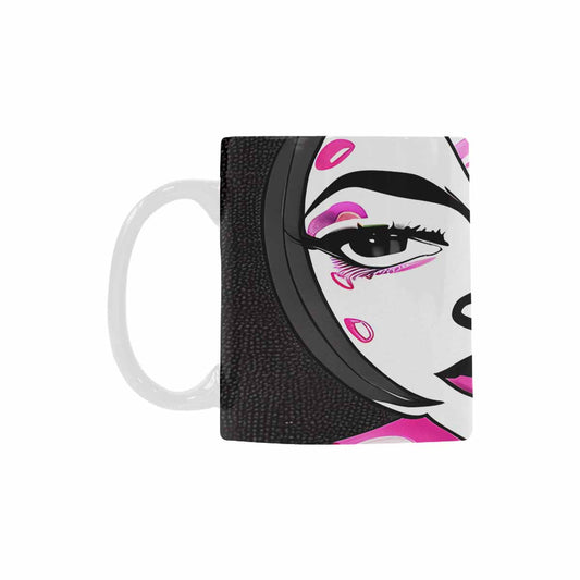 Coffee Mug, tea cup,caucasian Face, design 51