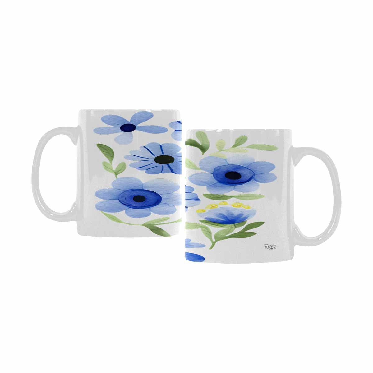 Quality Mug, coffee mug, tea cup, Bright florals, Set 2, design 44