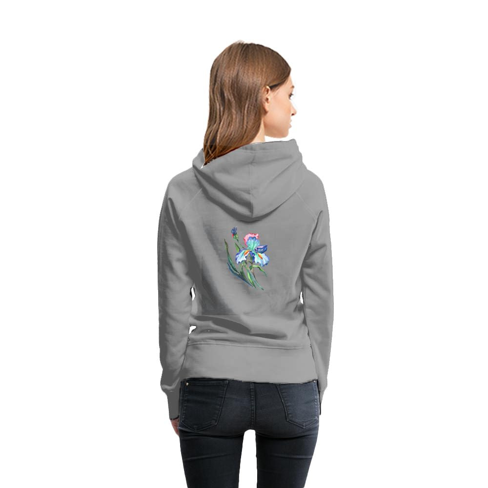 Women's Hoodie iris floral print