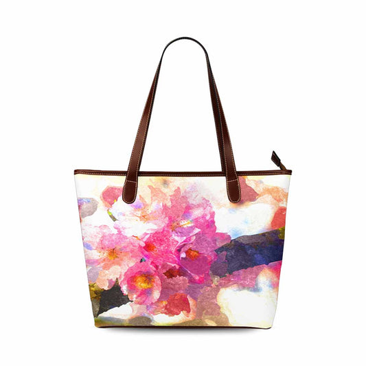 Classic Fabric handbag, watercolor floral, design 183