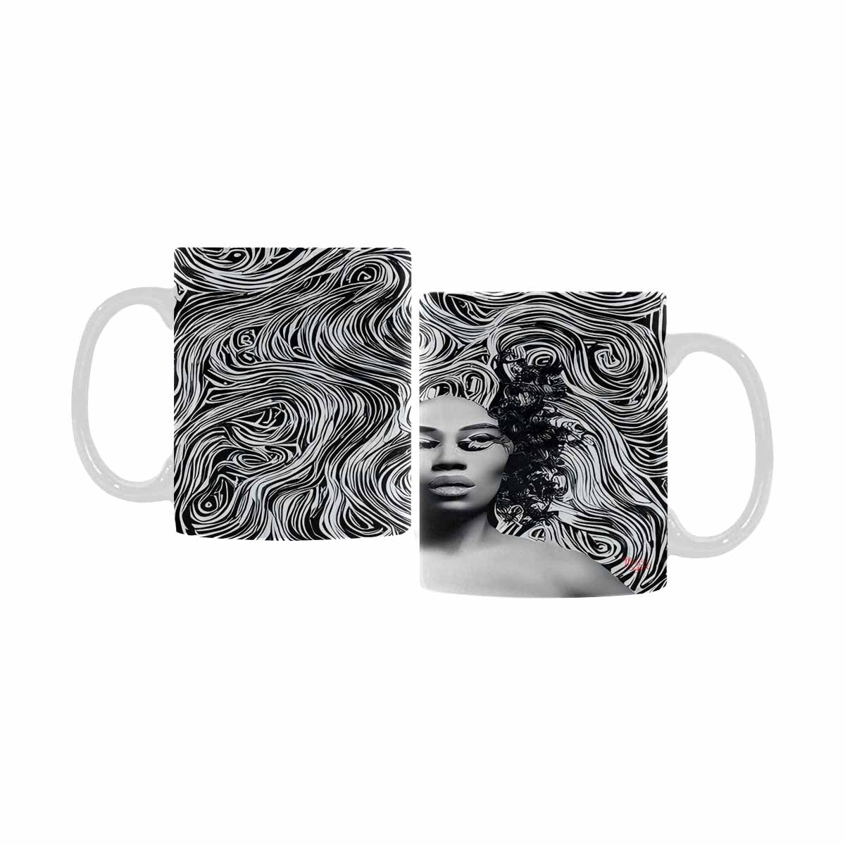 Quality Mug, coffee mug, tea cup, Black Faces, Set 1, design 70