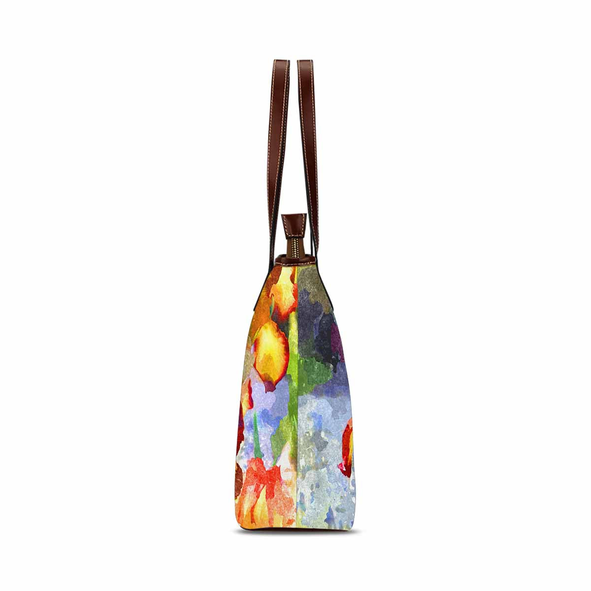 Classic Fabric handbag, watercolor floral, design 137