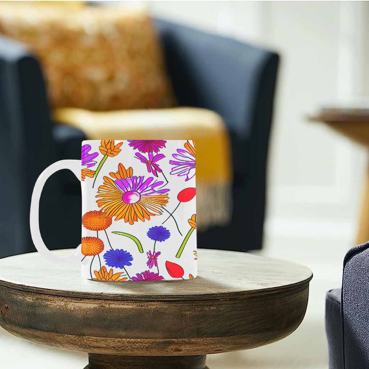 Quality Mug, coffee mug, tea cup, Set 1A, Mixed Floral design 5