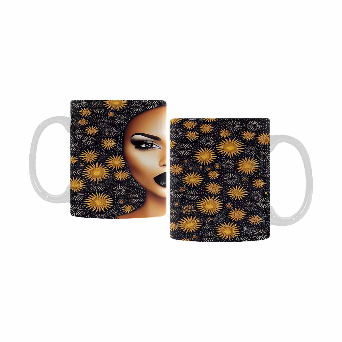 Quality Mug, coffee mug, tea cup, Black Faces, Set 1, design 39