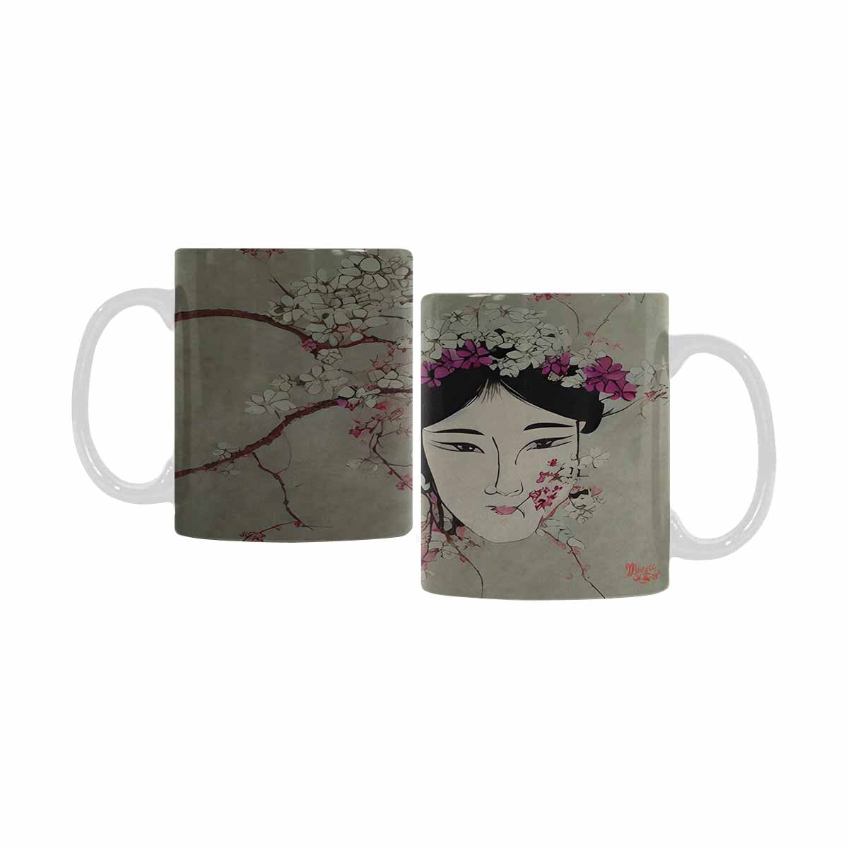 Quality Mug, coffee mug, tea cup, Asian Faces, Design 19