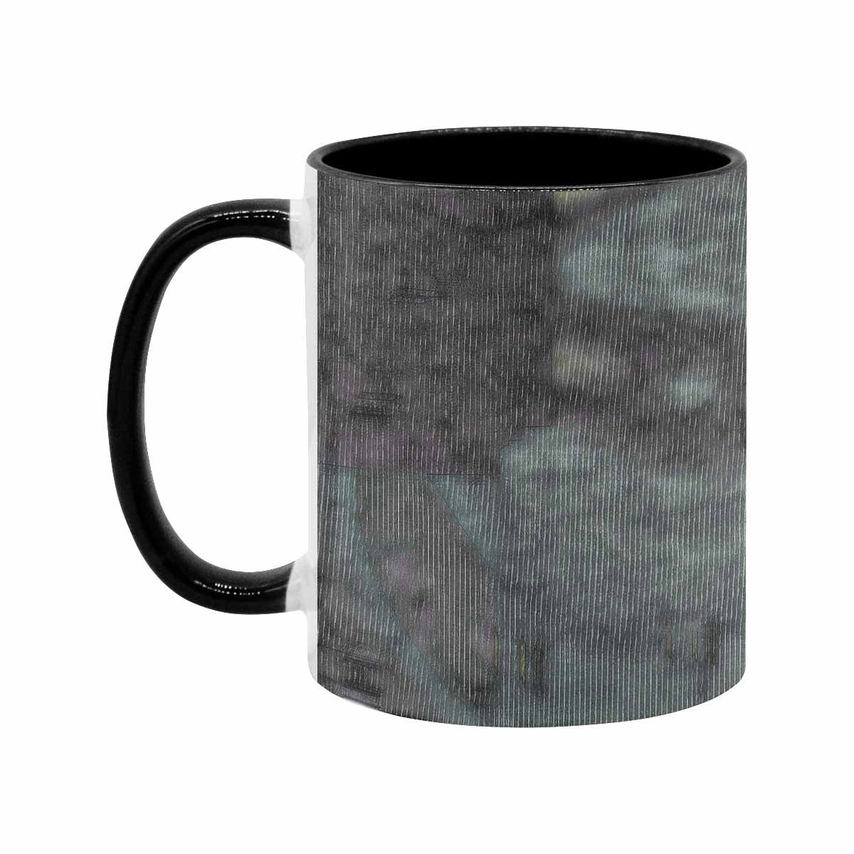 Coffee Mug, tea cup, black core, abstract, design 123