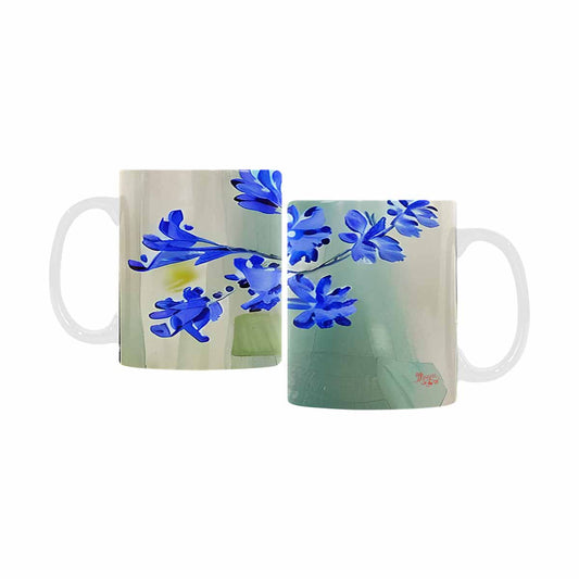 USA made Quality Mug, coffee mug, tea cup, Bright florals, Set 1, Design 77