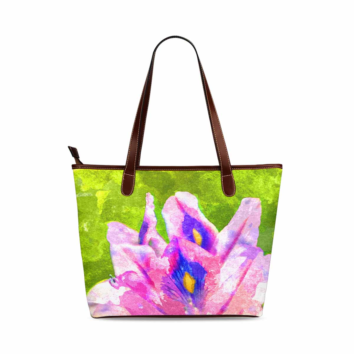 Classic Fabric handbag, watercolor floral, design 67