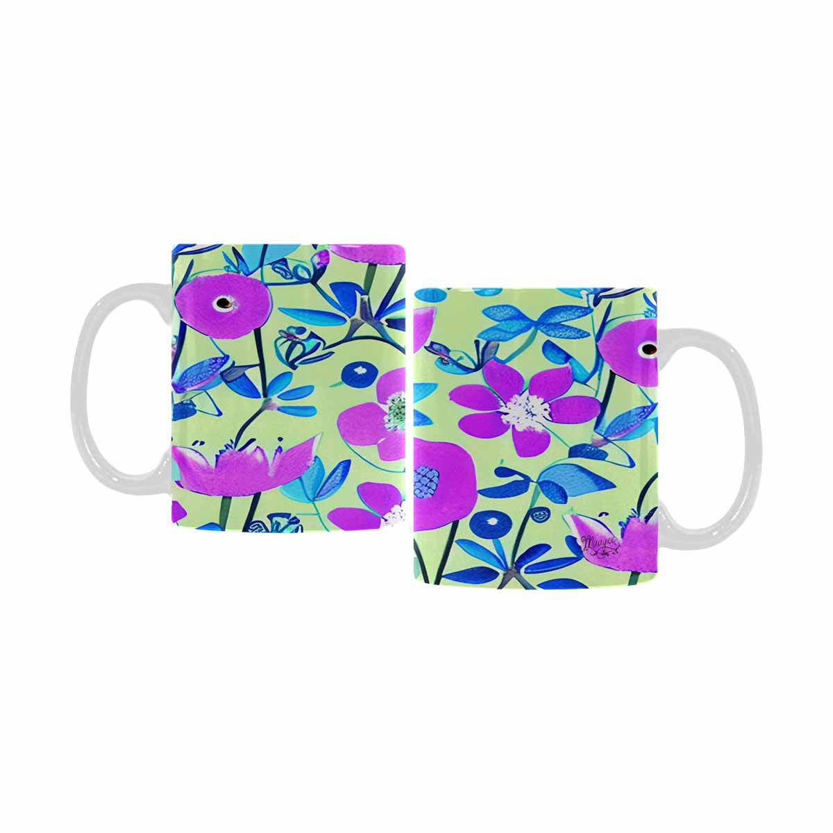 Quality Mug, coffee mug, tea cup, Bright florals, Set 1, Design 158