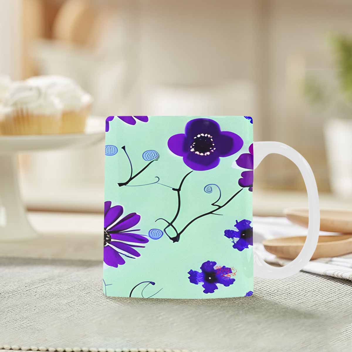Quality Mug, coffee mug, tea cup, Bright florals, Set 1, Design 137