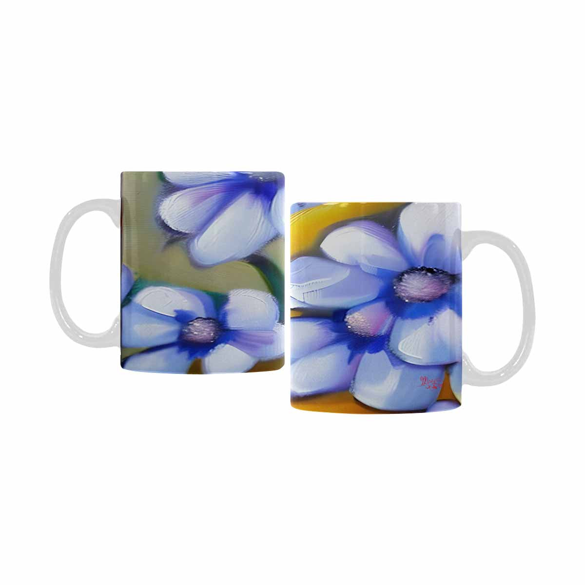 Quality Mug, coffee mug, tea cup, Bright florals, Set 1, Design 169