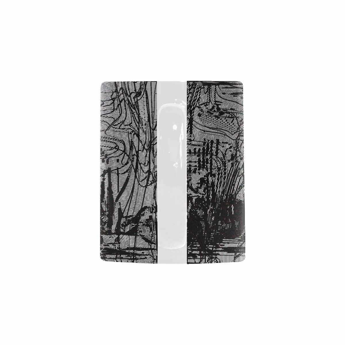 Quality Mug, coffee mug, tea cup, B & W Abstract, Set 1, design 94