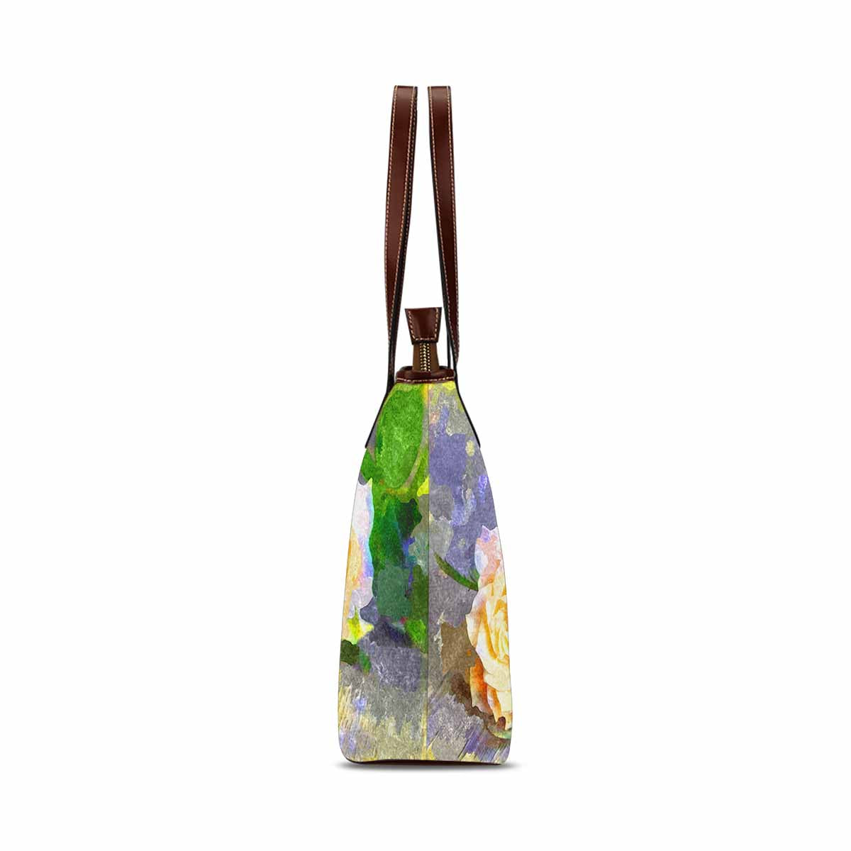 Classic Fabric handbag, watercolor floral, design 229