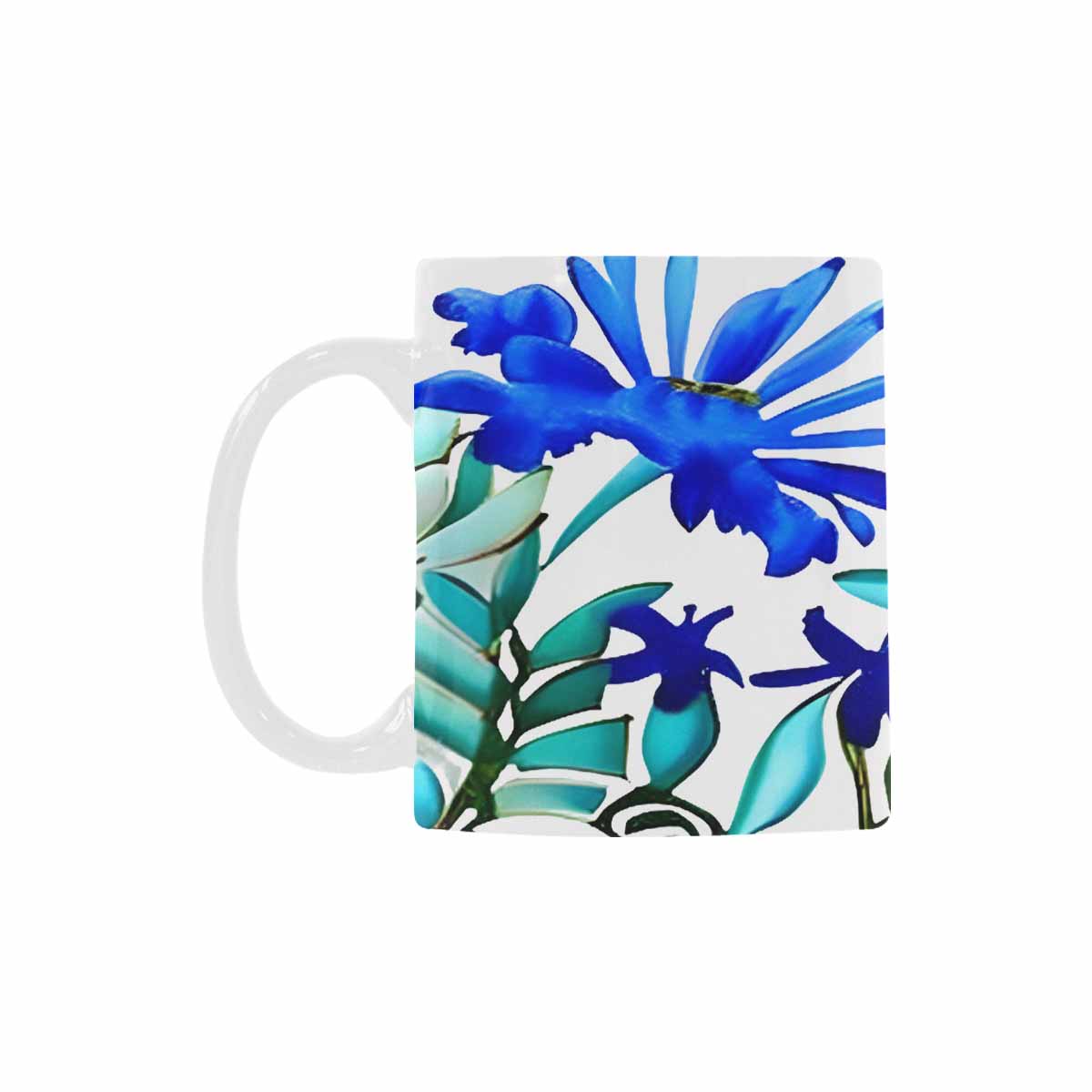 USA made Quality Mug, coffee mug, tea cup, Bright florals, Set 1A, Design 85