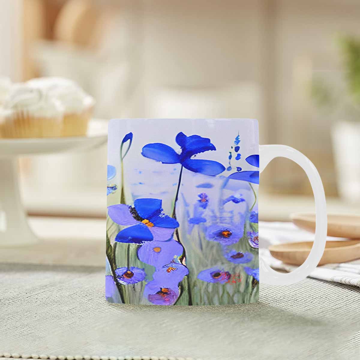 Quality Mug, coffee mug, tea cup, Bright florals, Set 1, Design 97