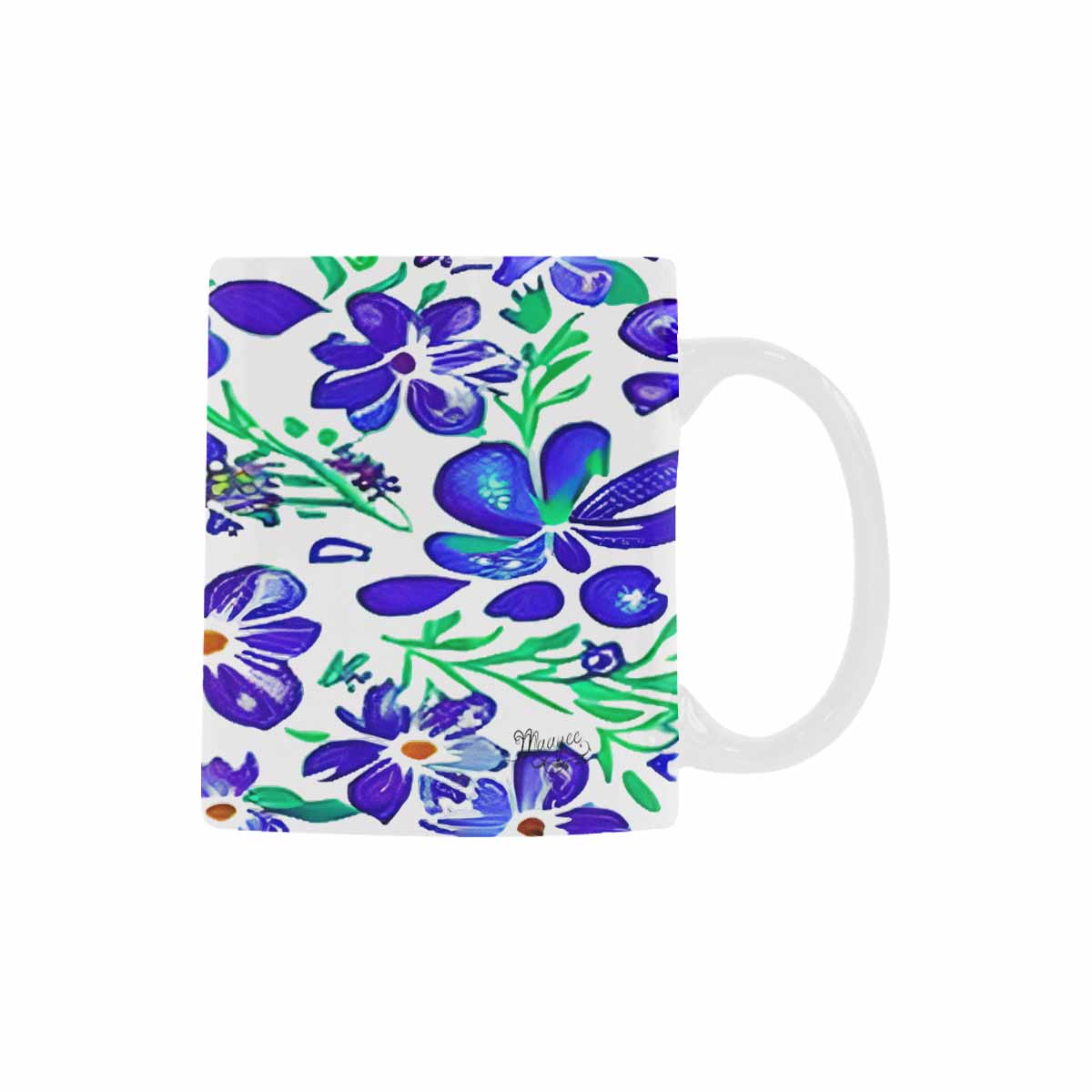 Quality Mug, coffee mug, tea cup, Bright florals, Set 1A, Design 120