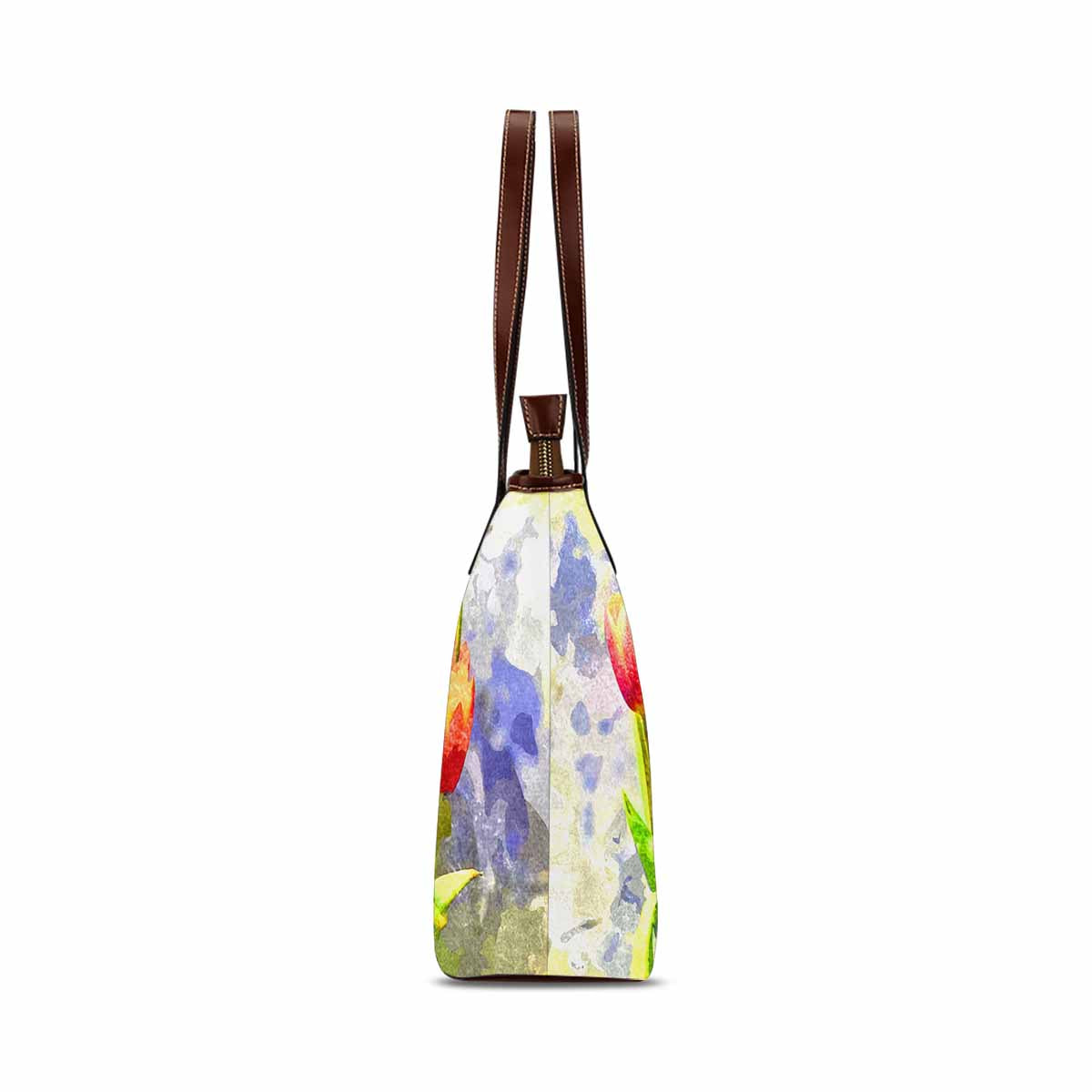 Classic Fabric handbag, watercolor floral, design 242