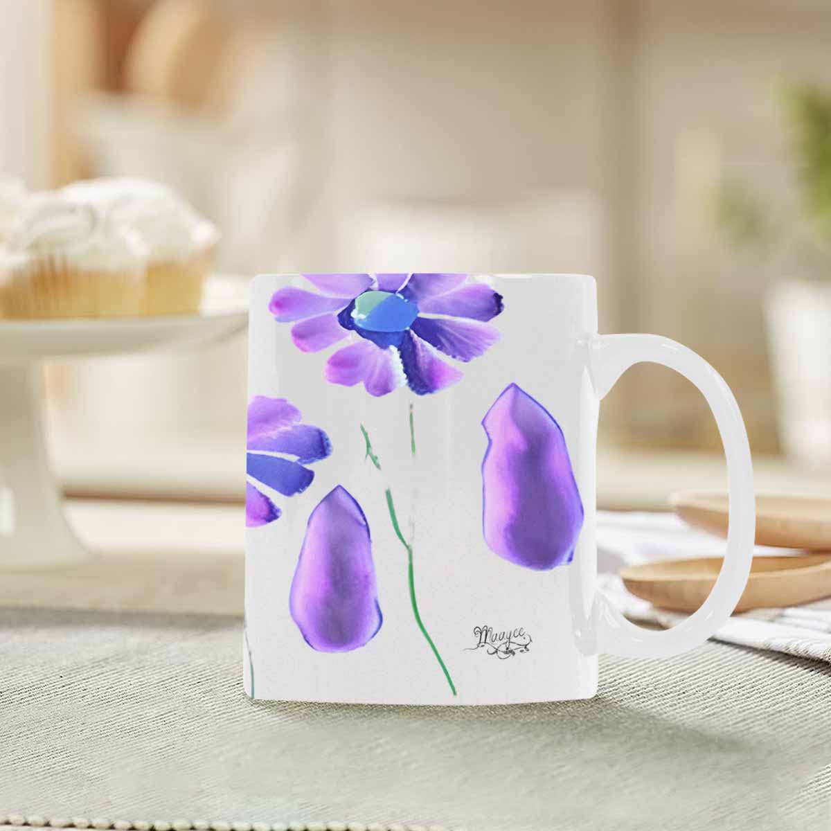 Quality Mug, coffee mug, tea cup, Bright florals, Set 1A, Design 59