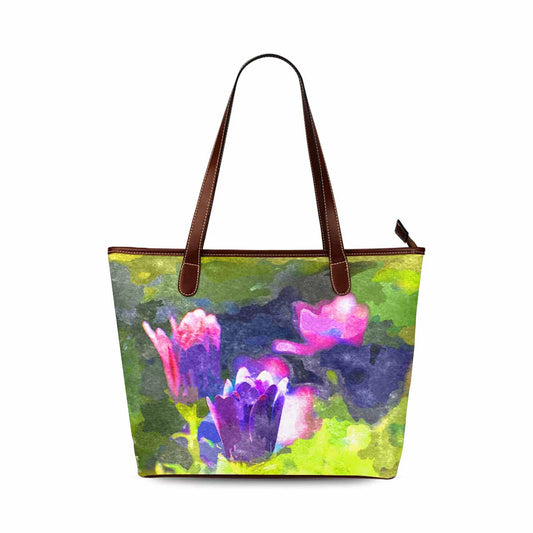 Classic Fabric handbag, watercolor floral, design 6