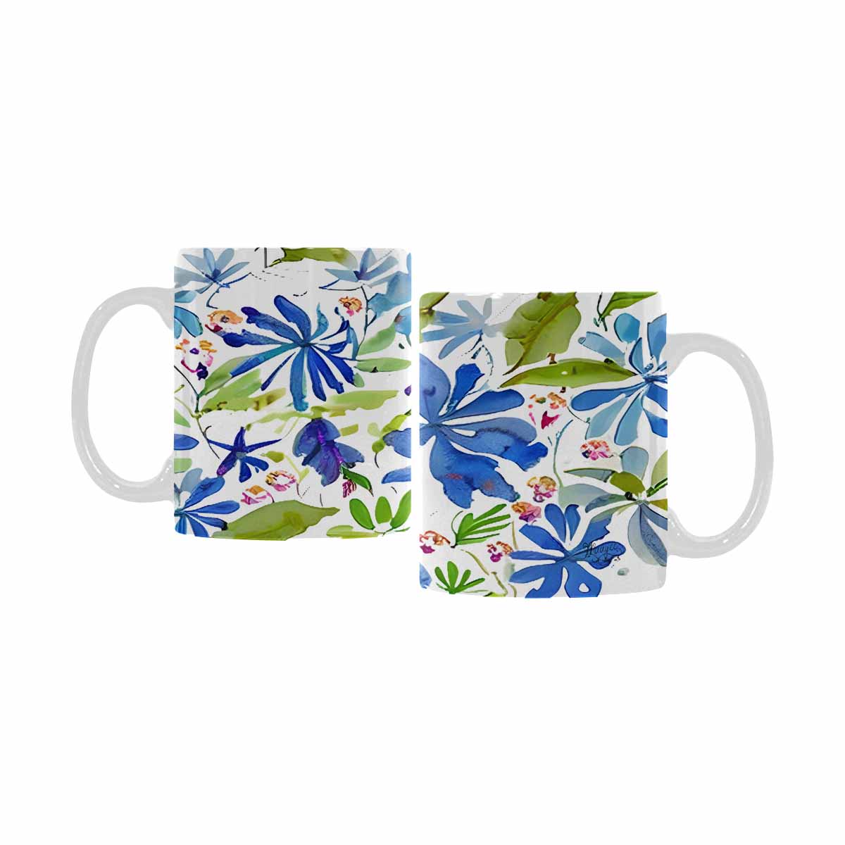 Quality Mug, coffee mug, tea cup, Bright florals, Set 1A, Design 36