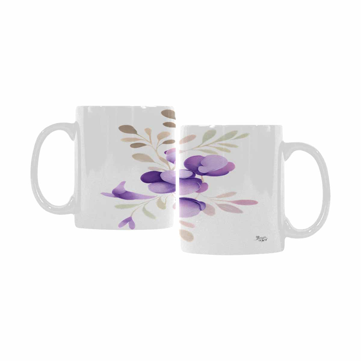 Quality Mug, coffee mug, tea cup, Bright florals, Set 2, design 25