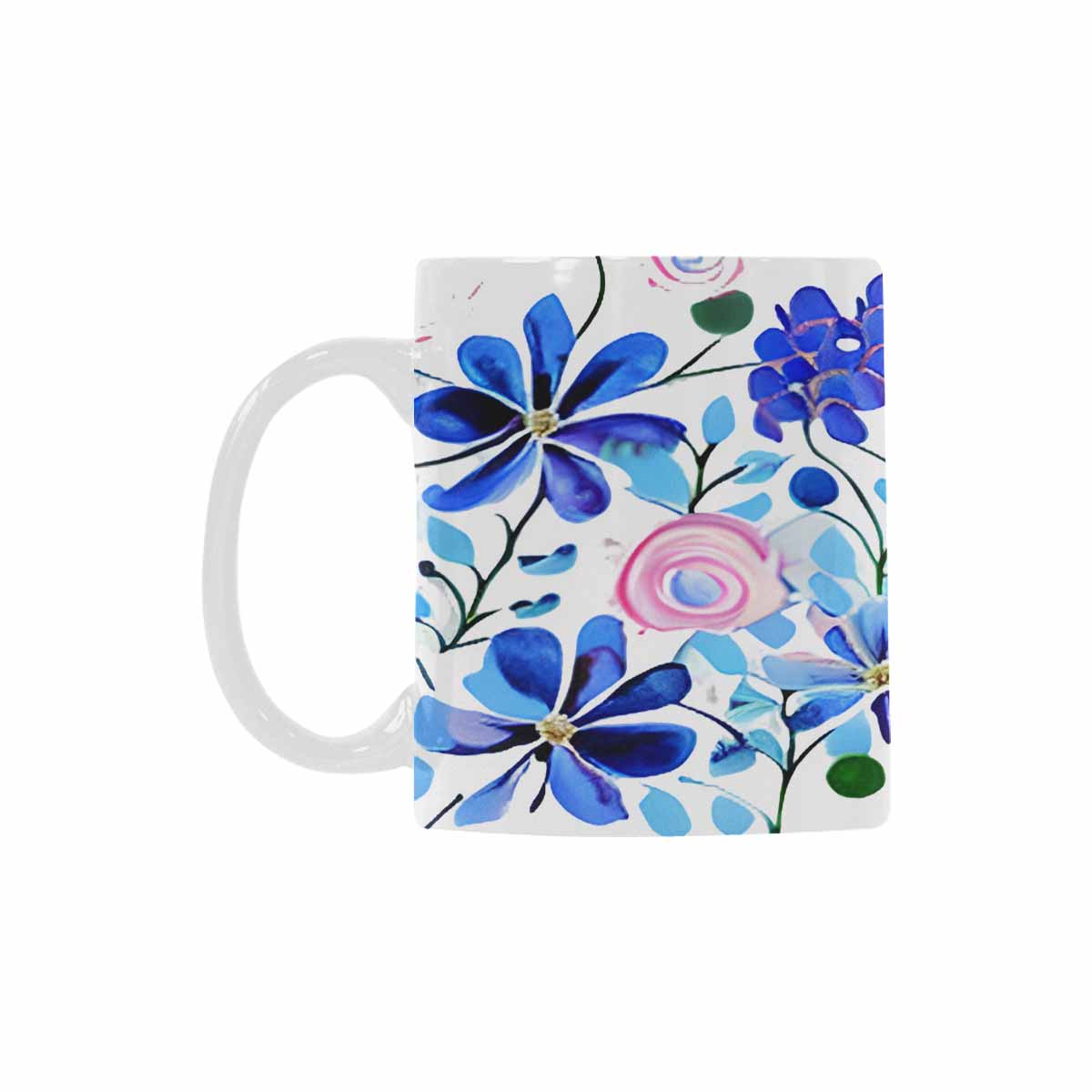 Quality Mug, coffee mug, tea cup, Bright florals, Set 1A, Design 8