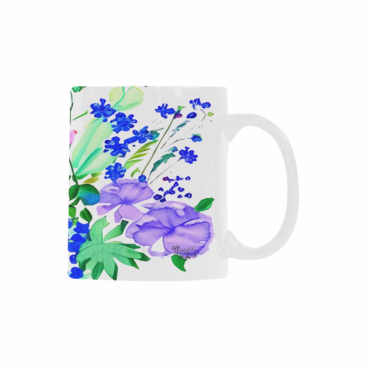 Quality Mug, coffee mug, tea cup, Bright florals, Set 1A, Design 34