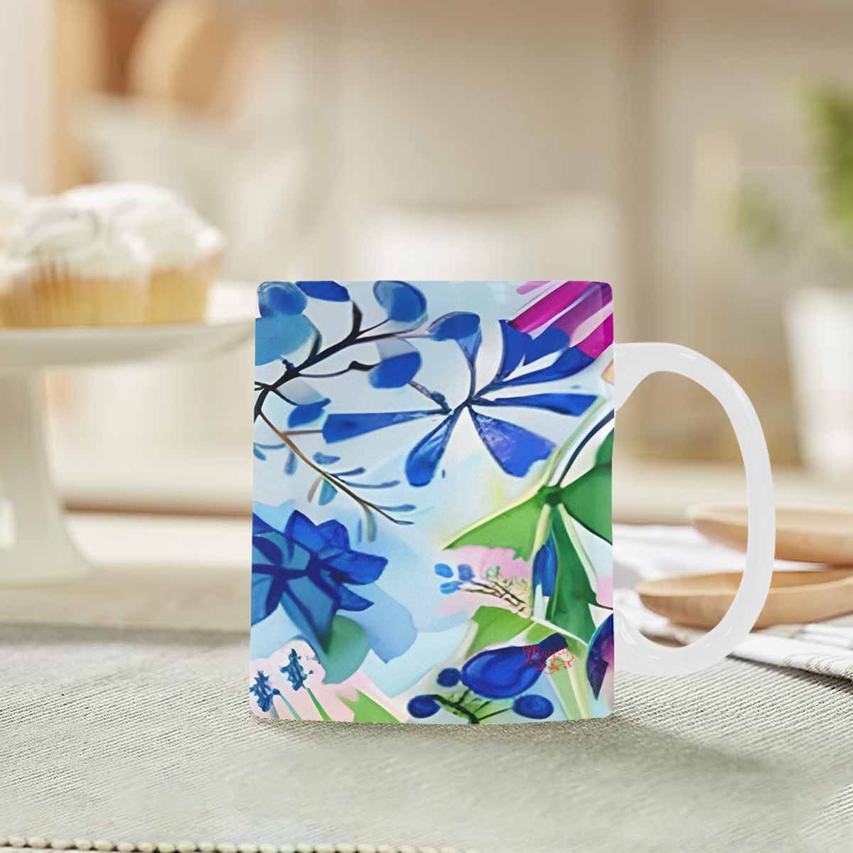 Quality Mug, coffee mug, tea cup, Bright florals, Set 1, Design 27