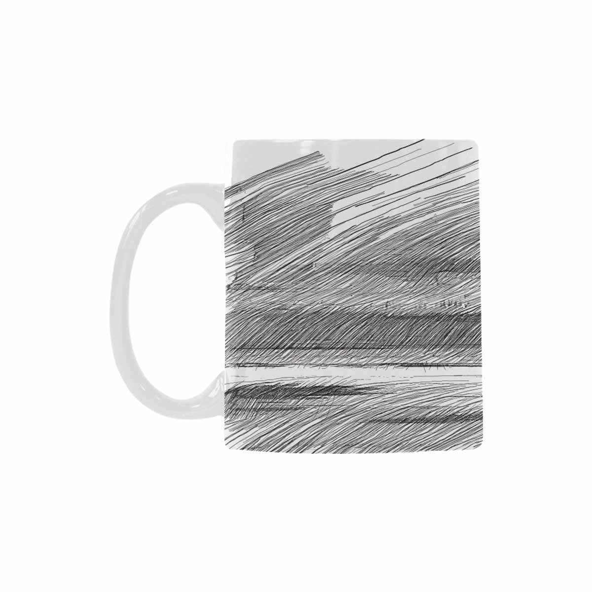 Quality Mug, coffee mug, tea cup, B & W Abstract, Set 1, design 147