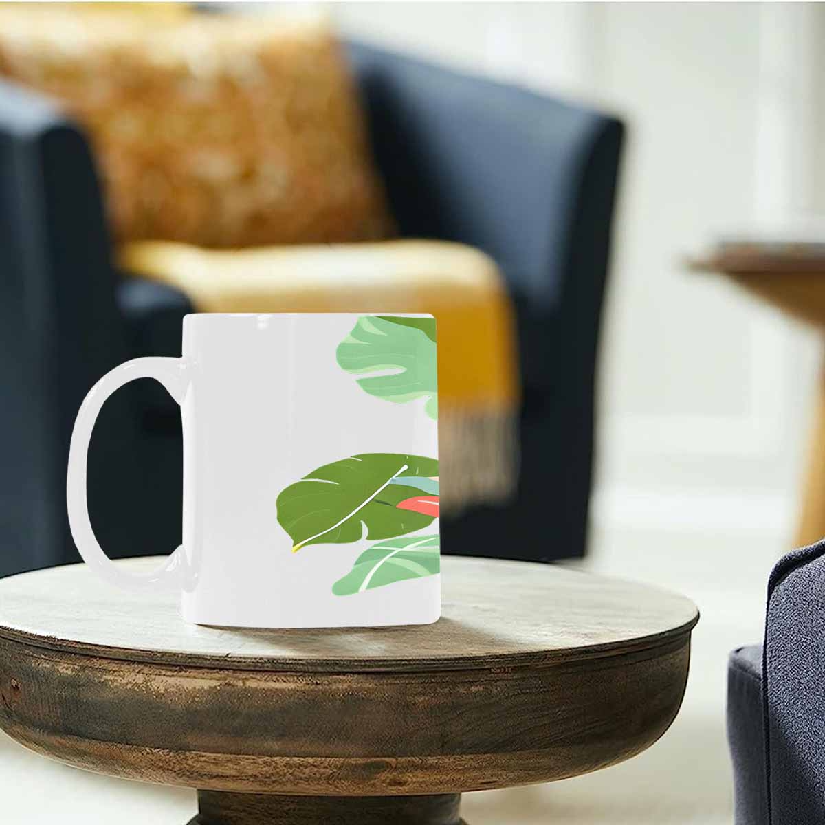 Quality Mug, coffee mug, tea cup, Bright florals, Set 2, design 98