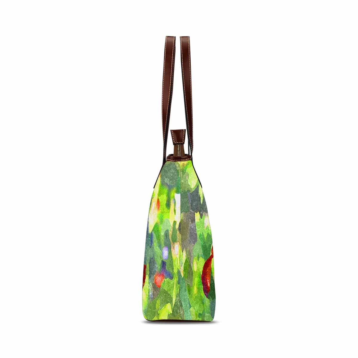 Classic Fabric handbag, watercolor floral, design 129