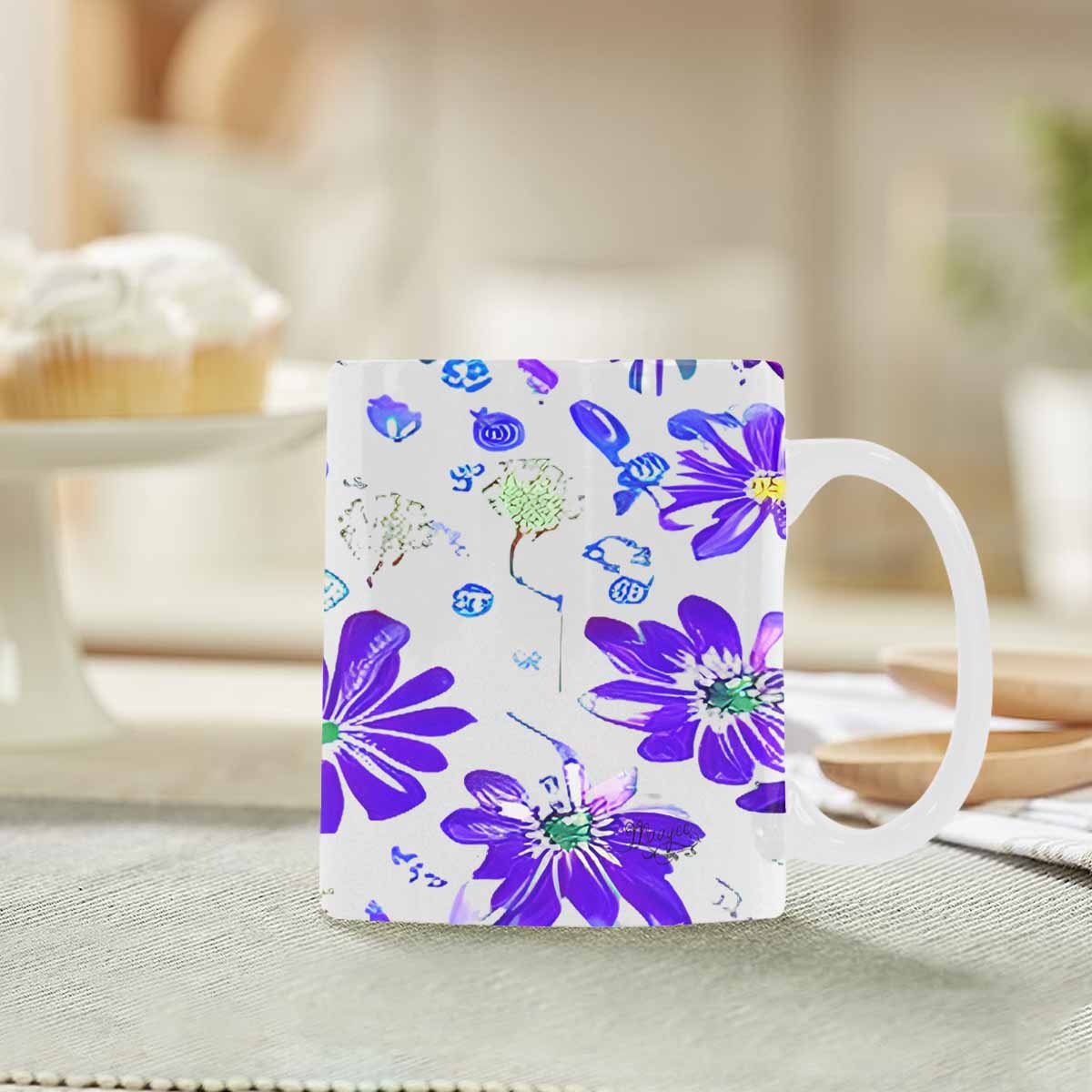 Quality Mug, coffee mug, tea cup, Bright florals, Set 1A, Design 153