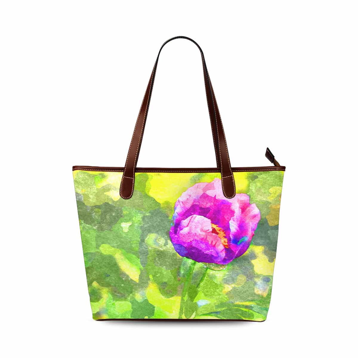 Classic Fabric handbag, watercolor floral, design 170