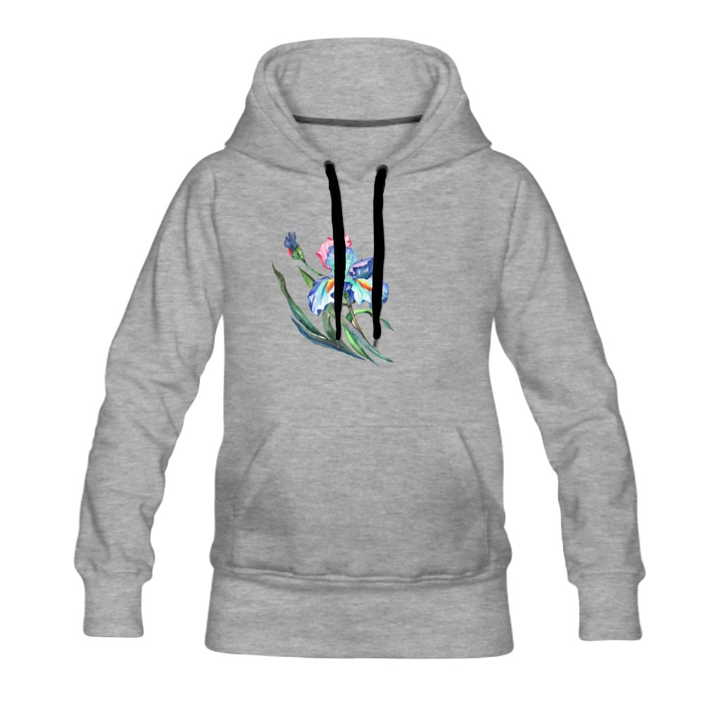 Women's Hoodie iris floral print