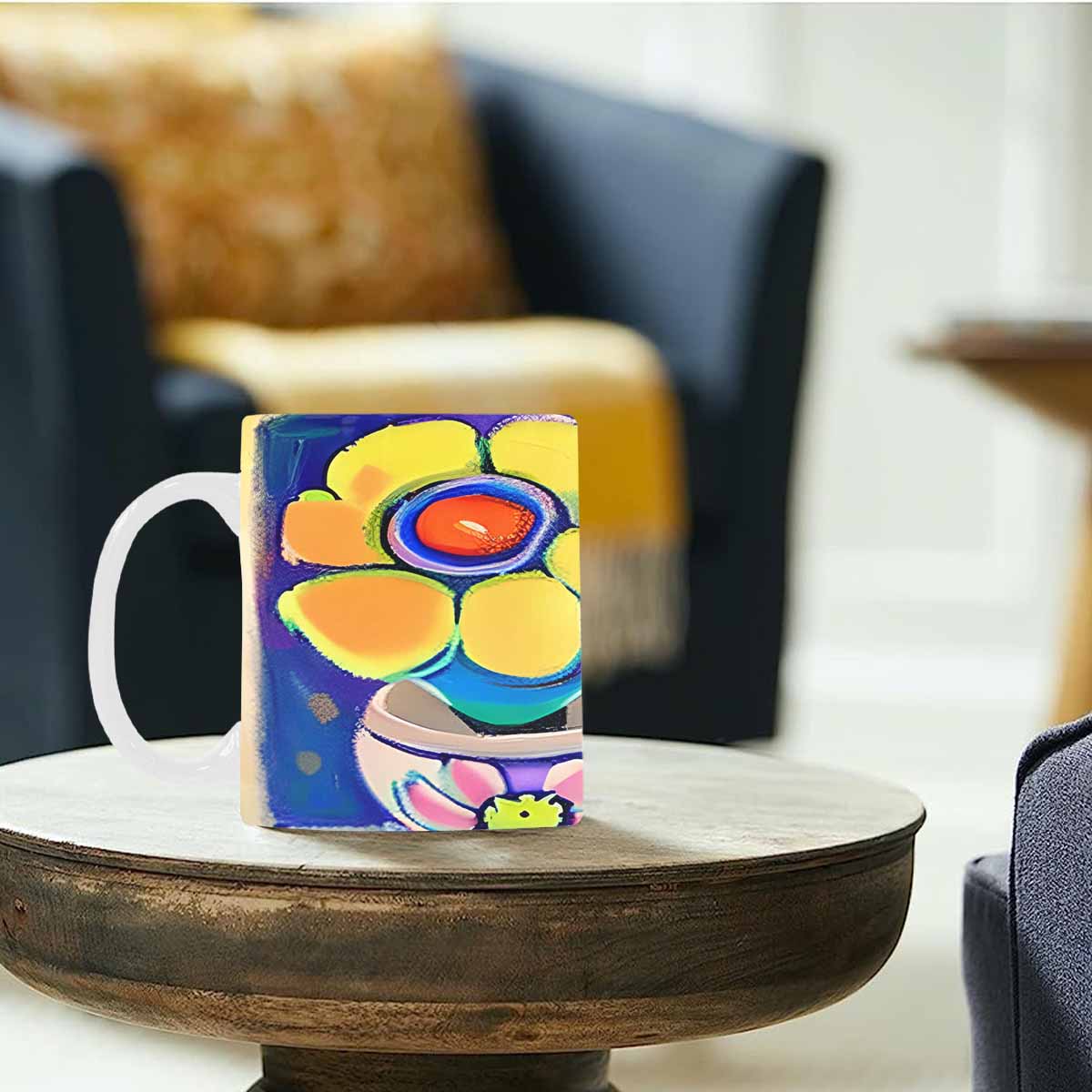 Quality Mug, coffee mug, tea cup, Bright florals, Set 1, Design 68