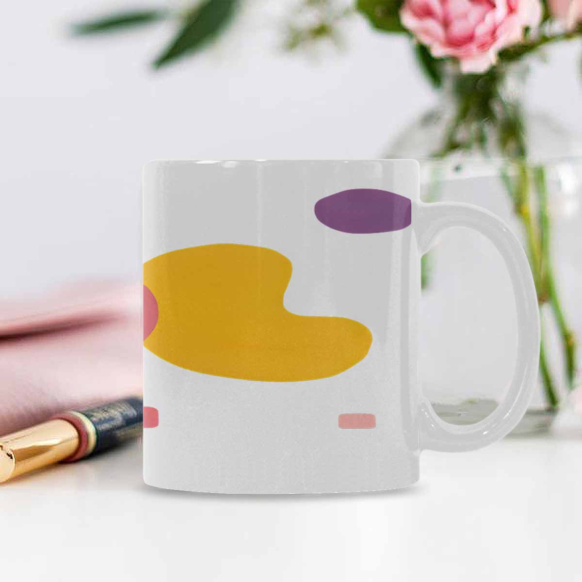 Quality Mug, coffee mug, tea cup, Bold Abstract, Set 1, design 8