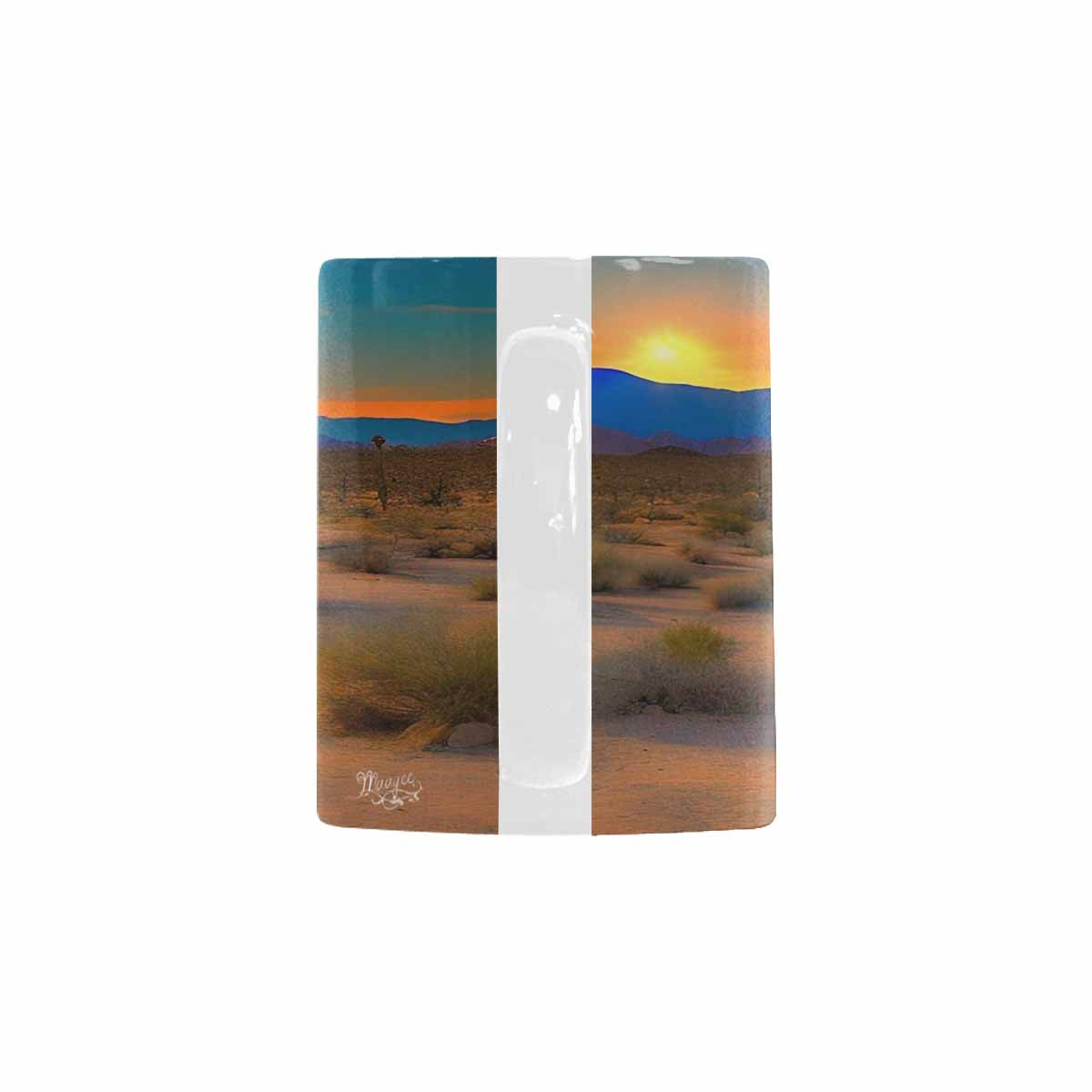 Coffee Mug, tea cup, desert scene, design 7