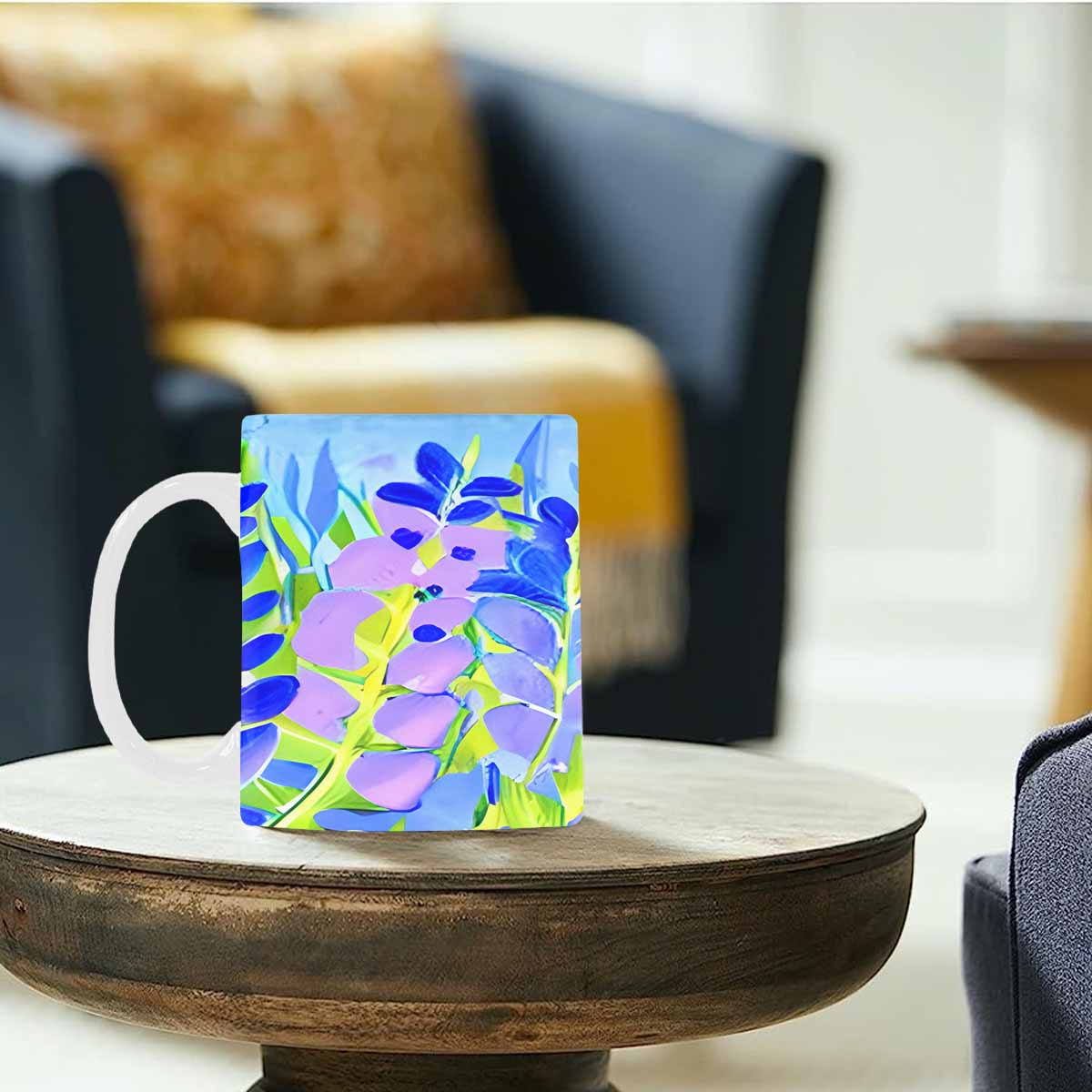 Quality Mug, coffee mug, tea cup, Bright florals, Set 1, Design 16