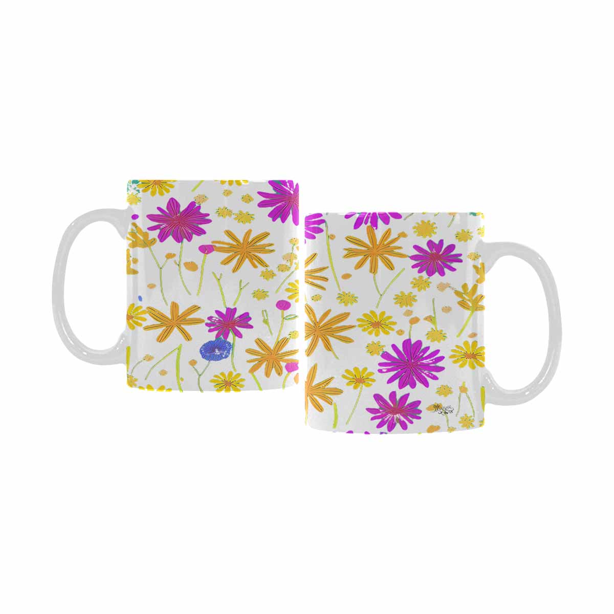 Quality Mug, coffee mug, tea cup, Set 1A, Mixed Floral design 50