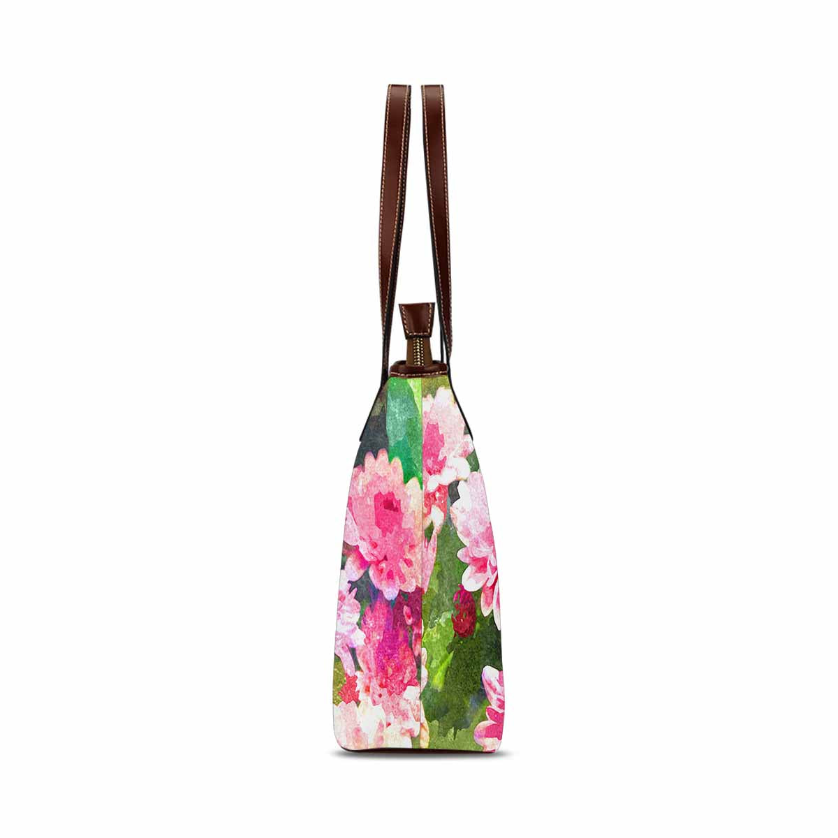 Classic Fabric handbag, watercolor floral, design 78