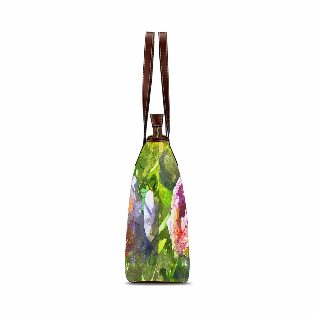 Classic Fabric handbag, watercolor floral, design 100