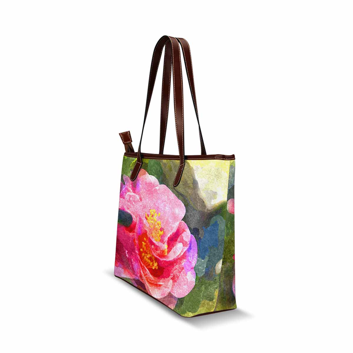 Classic Fabric handbag, watercolor floral, design 20