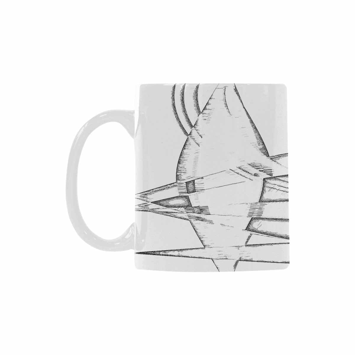 Quality Mug, coffee mug, tea cup, B & W Abstract, Set 1, design 146