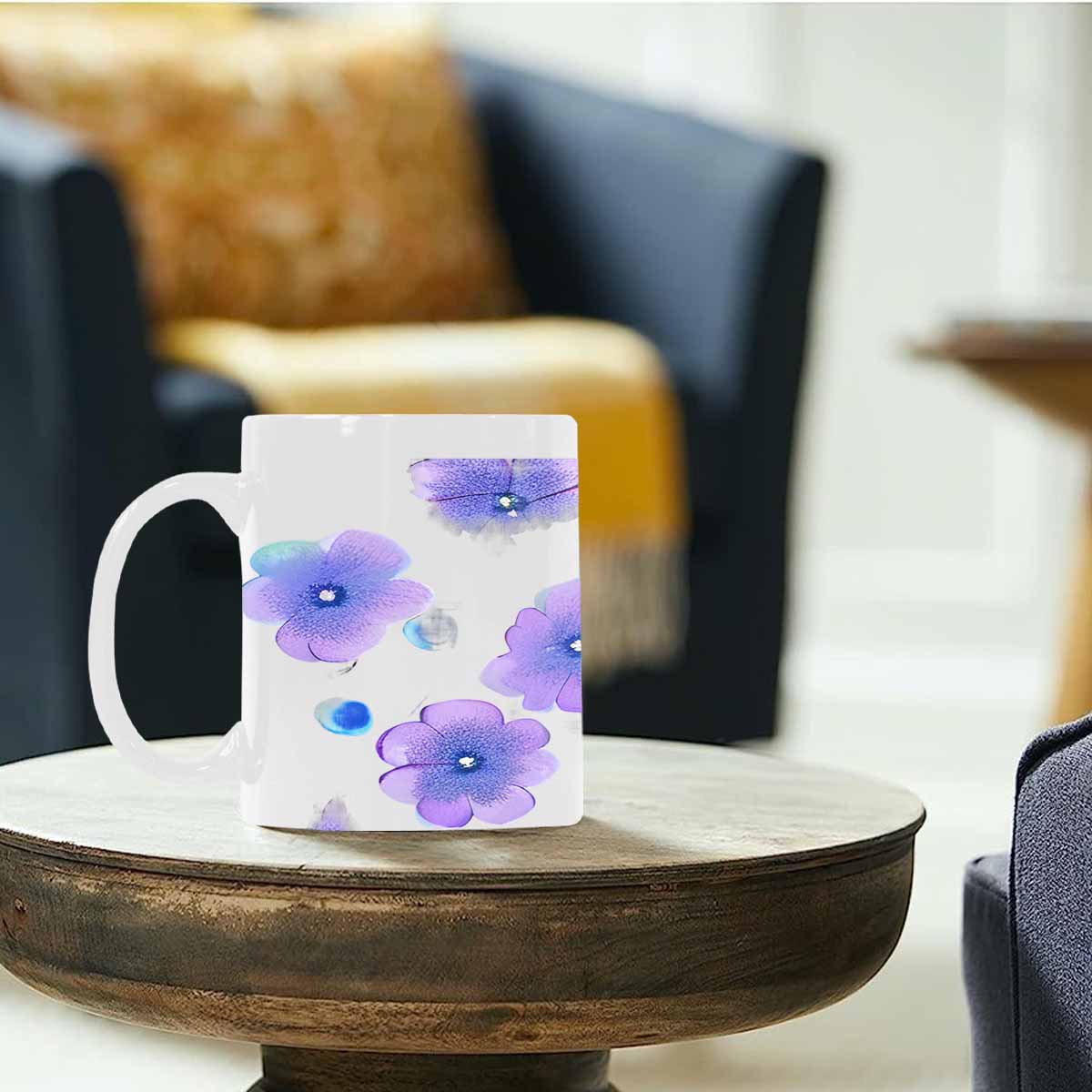 Quality Mug, coffee mug, tea cup, Bright florals, Set 1A, Design 142