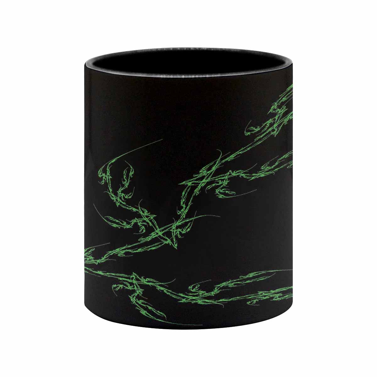 Coffee Mug, tea cup, black core, abstract, design 113