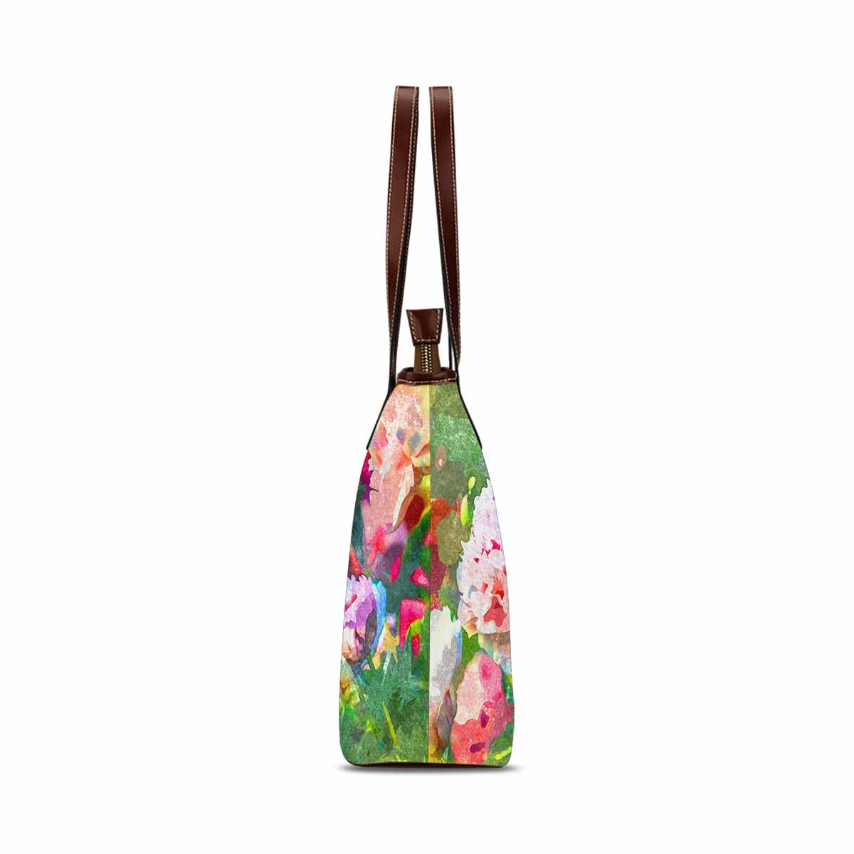 Classic Fabric handbag, watercolor floral, design 168