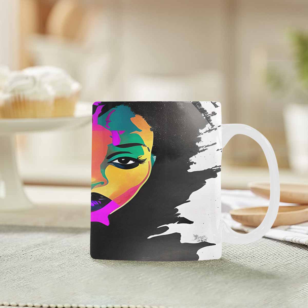 Quality Mug, coffee mug, tea cup, Black Faces, Set 1, design 57