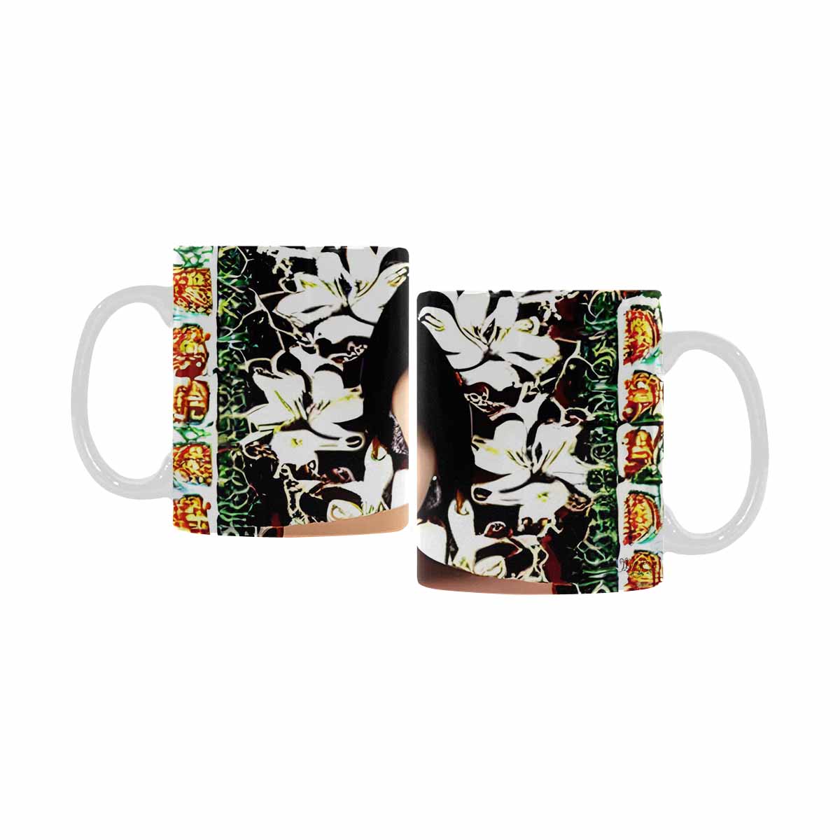 Quality Mug, coffee mug, tea cup, Asian Faces, Design 7