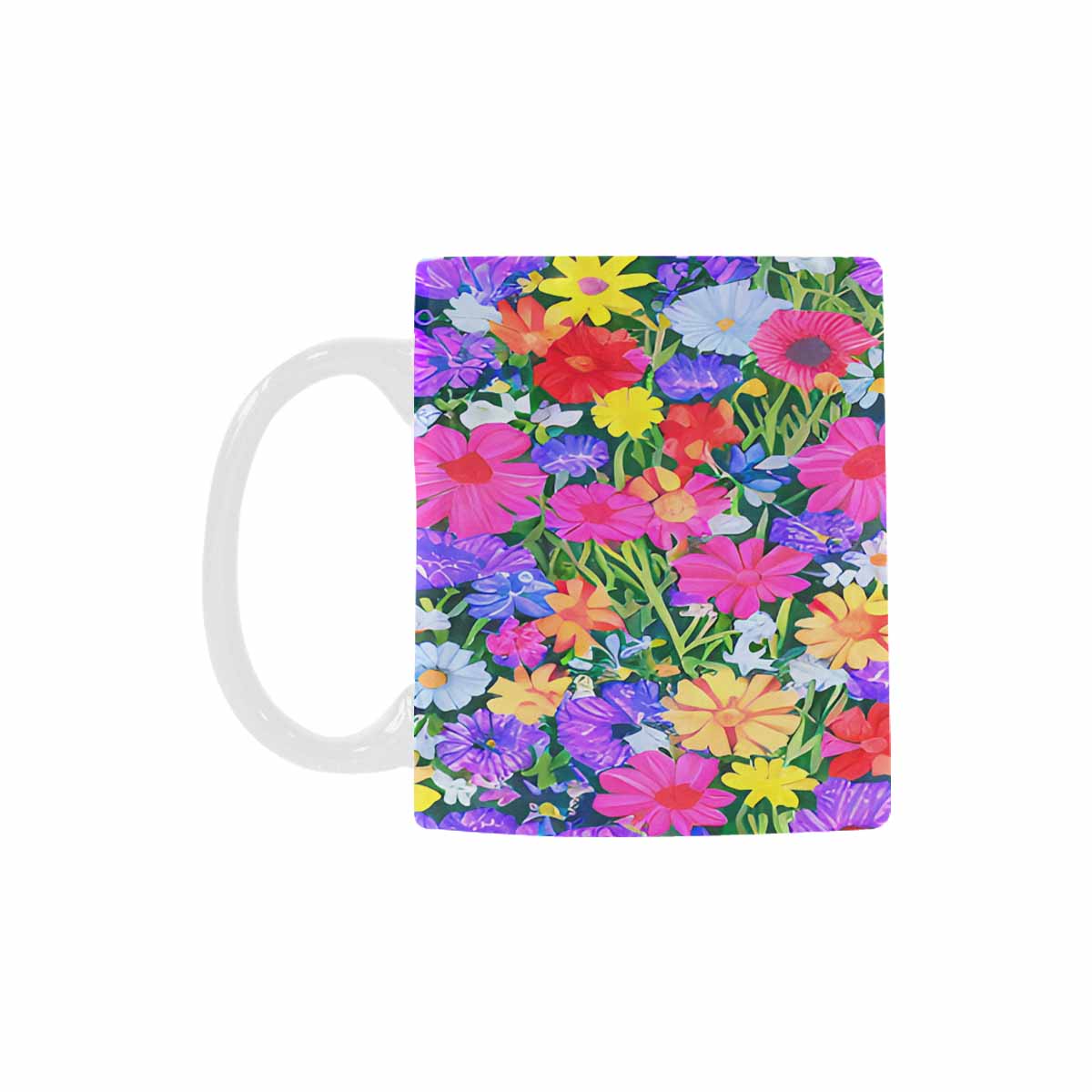 USA made, Quality Mug, coffee mug, tea cup, Set 1, Mixed Floral design 16